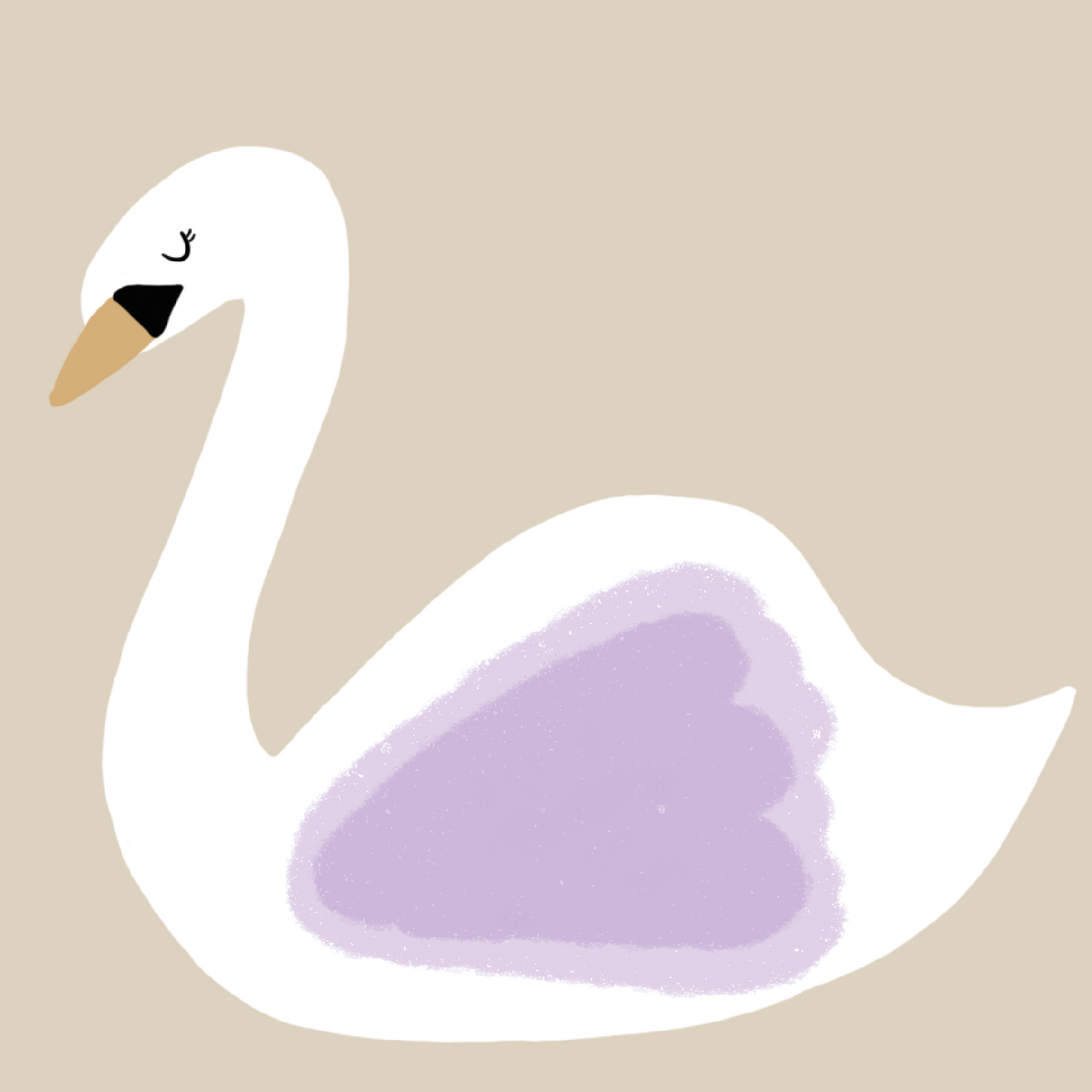 Purple Swan Decal